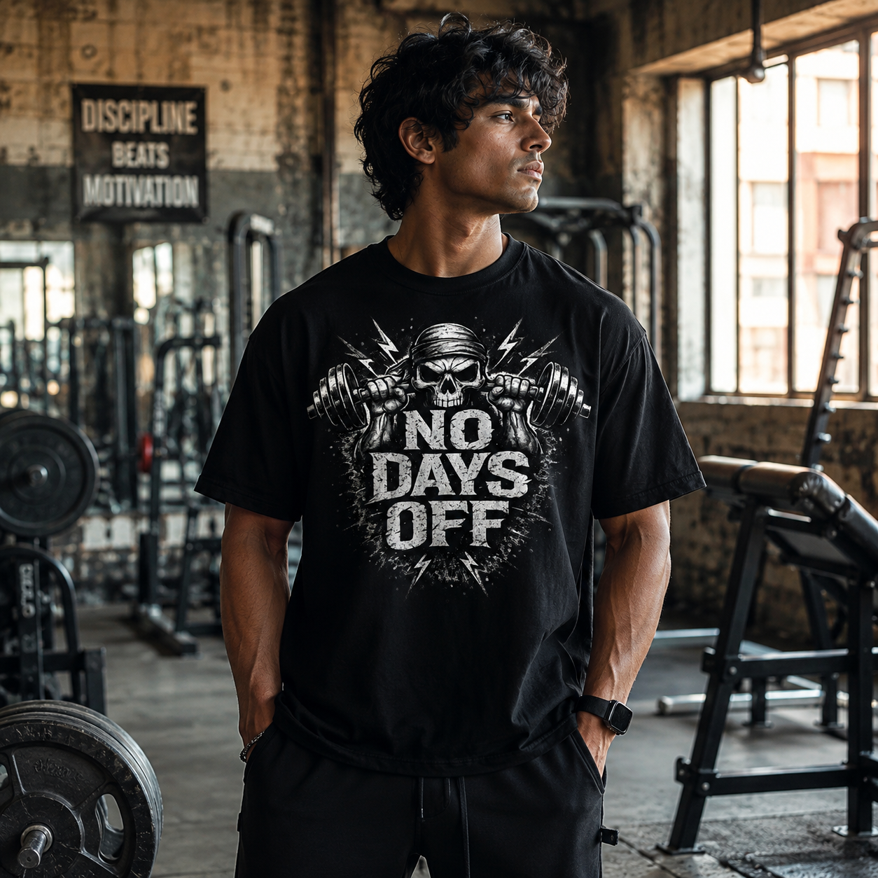No Days Off T-Shirt (Oversized)