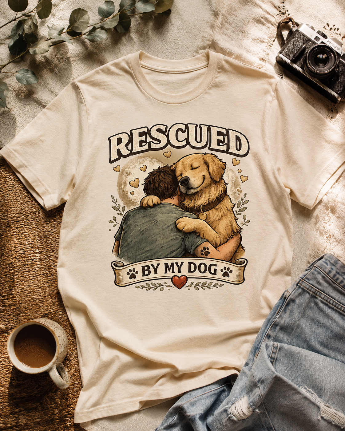 Rescued By My Dog T-Shirt